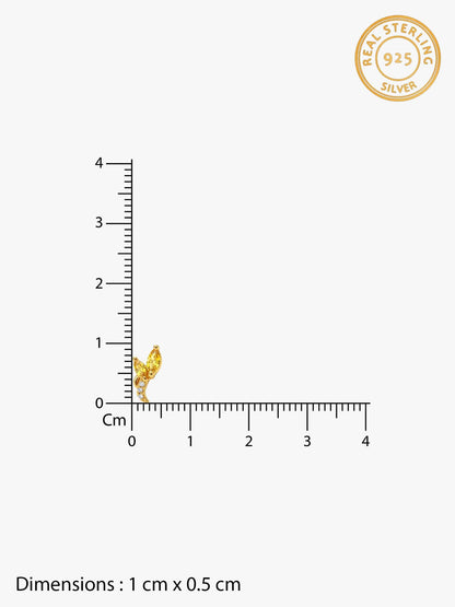 Golden Honey Stud Earrings