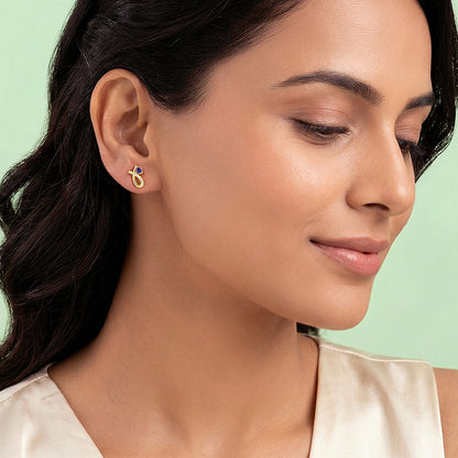 Golden Violet Whimsy Earrings