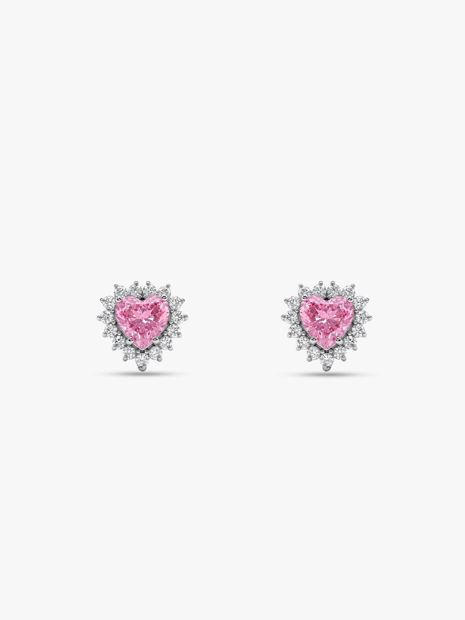 Silver Heart of Light Earrings