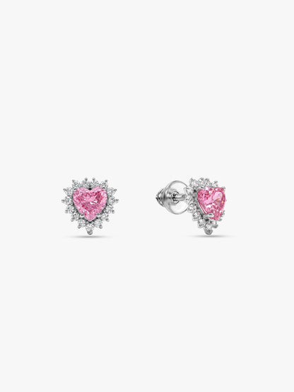 Silver Heart of Light Earrings