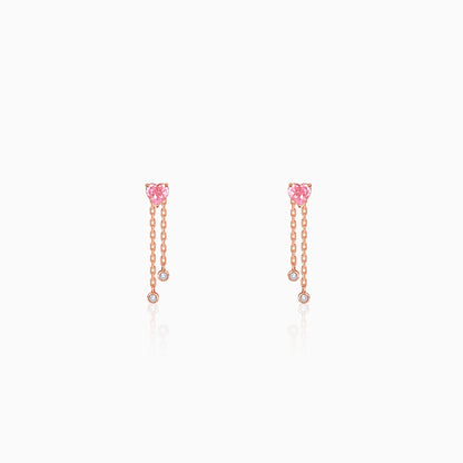Rose Gold Sweet Reverie Dangler Earrings