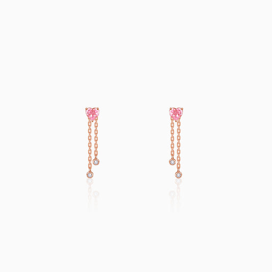 Rose Gold Sweet Reverie Dangler Earrings
