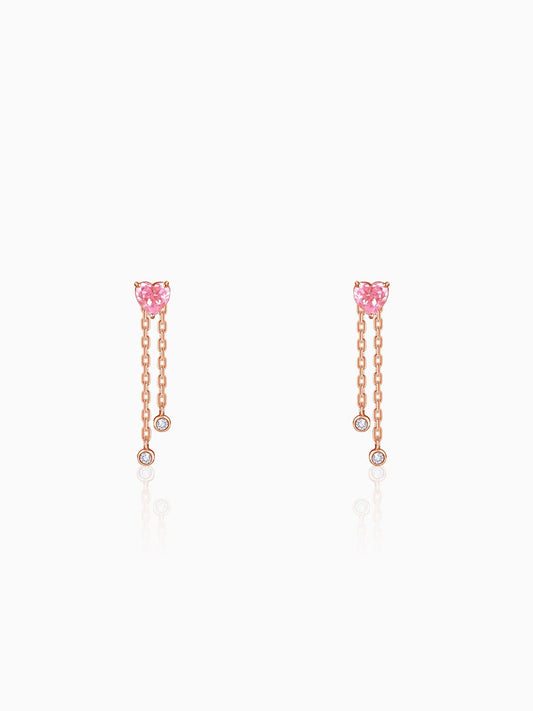 Rose Gold Sweet Reverie Dangler Earrings