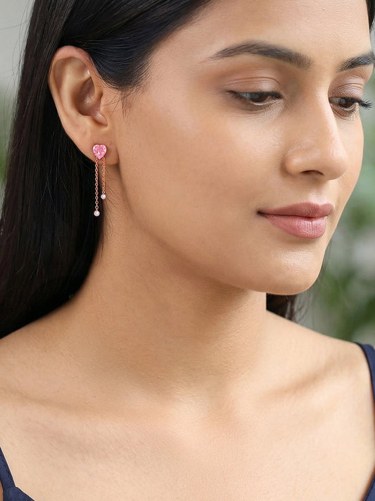 Rose Gold Sweet Reverie Dangler Earrings