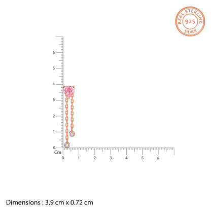 Rose Gold Sweet Reverie Dangler Earrings