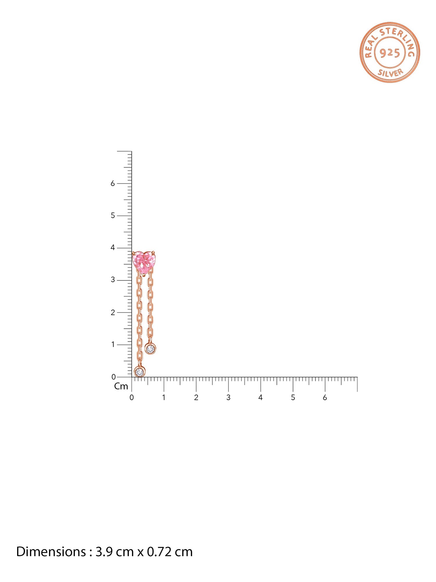 Rose Gold Sweet Reverie Dangler Earrings