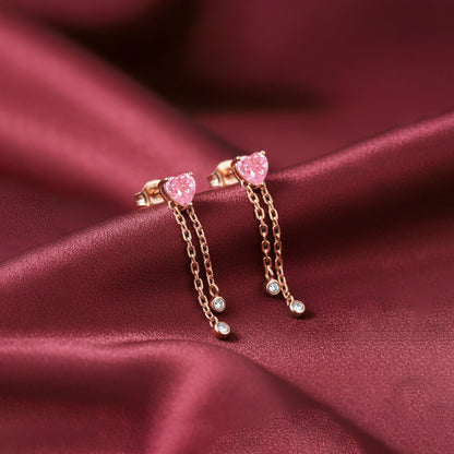 Rose Gold Sweet Reverie Dangler Earrings