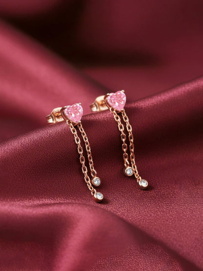 Rose Gold Sweet Reverie Dangler Earrings