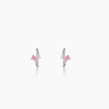 Silver Pink Serenade Earrings