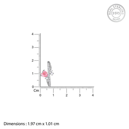 Silver Pink Serenade Earrings