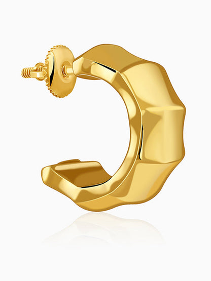 Golden Aurelian Half Hoop Earrings
