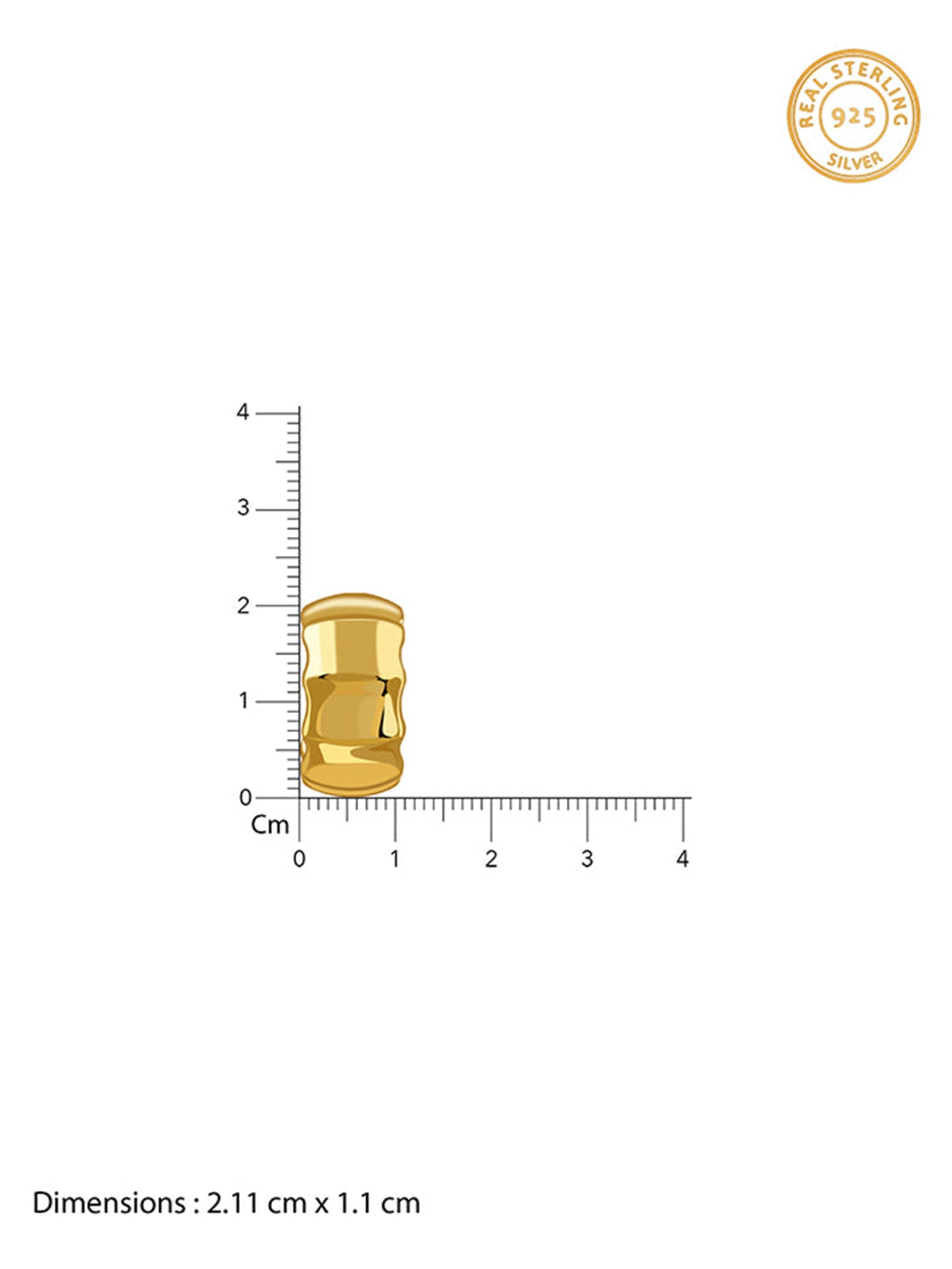 Golden Aurelian Half Hoop Earrings