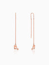 Rose Gold Melody Drop Sui Dhaga Earrings