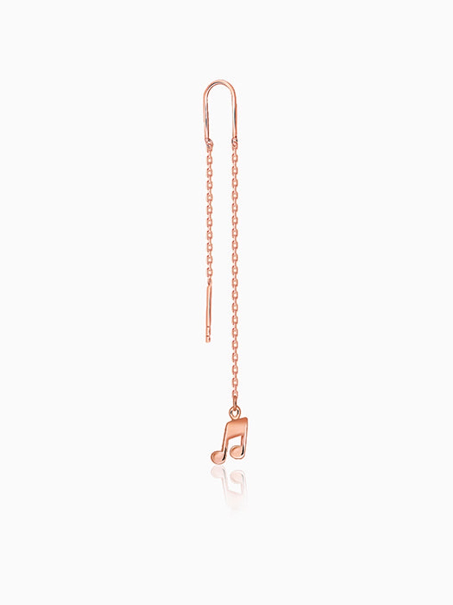 Rose Gold Melody Drop Sui Dhaga Earrings