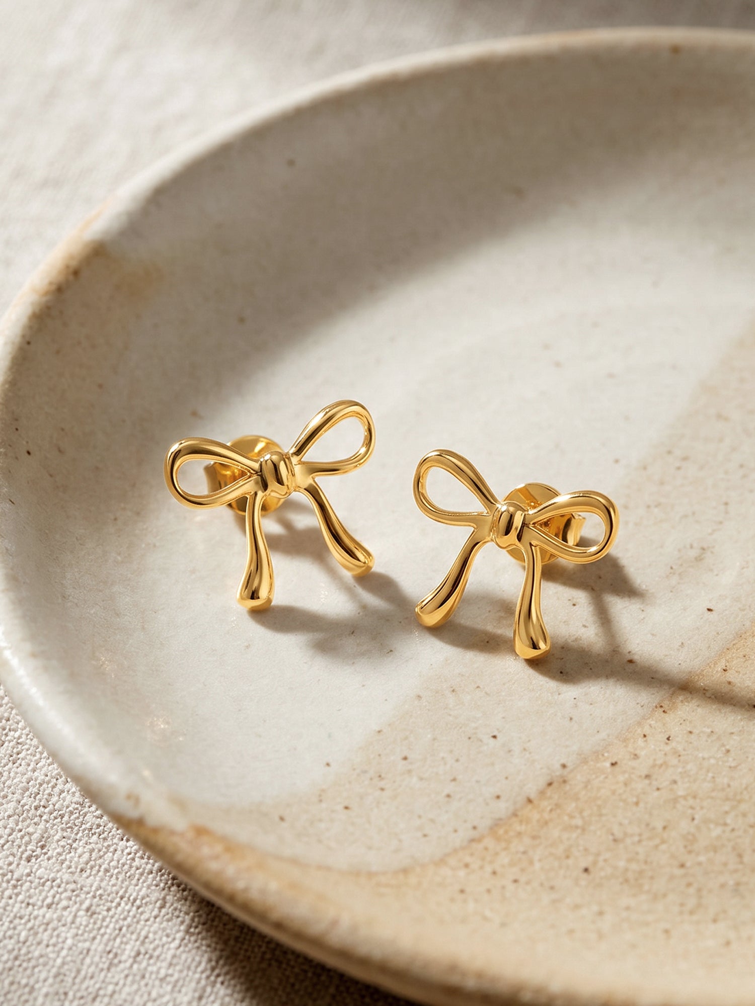 Golden Tied with Love Earrings