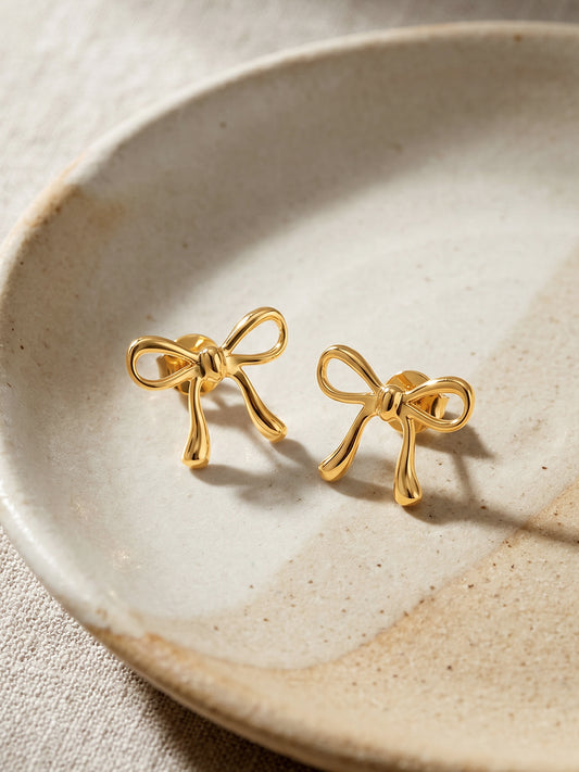Golden Tied with Love Earrings