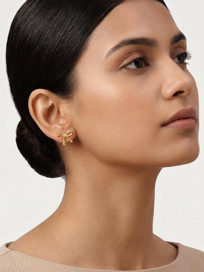 Golden Tied with Love Earrings