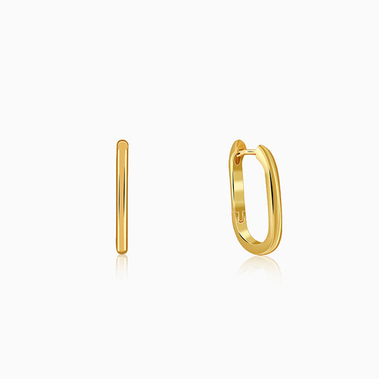 Golden Geo Hoop Earrings