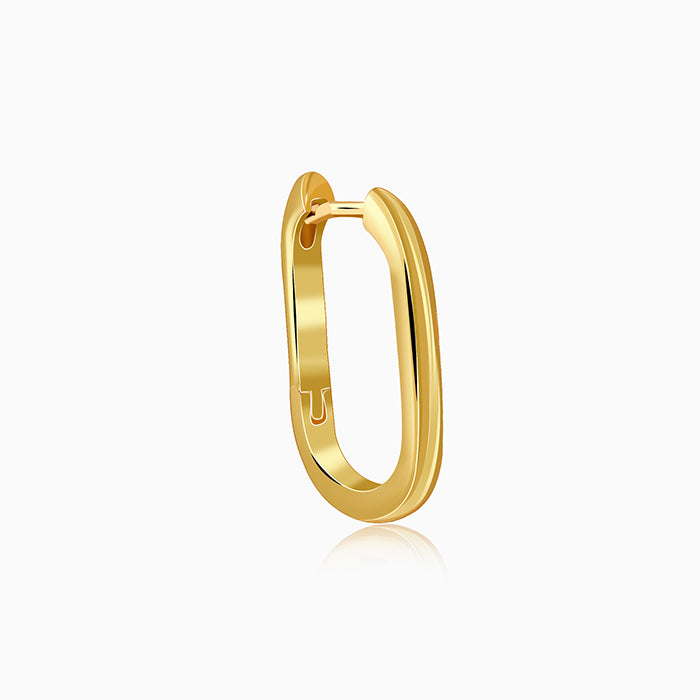 Golden Geo Hoop Earrings