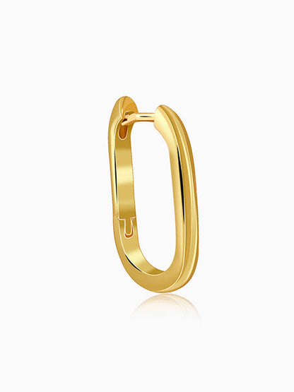 Golden Geo Hoop Earrings