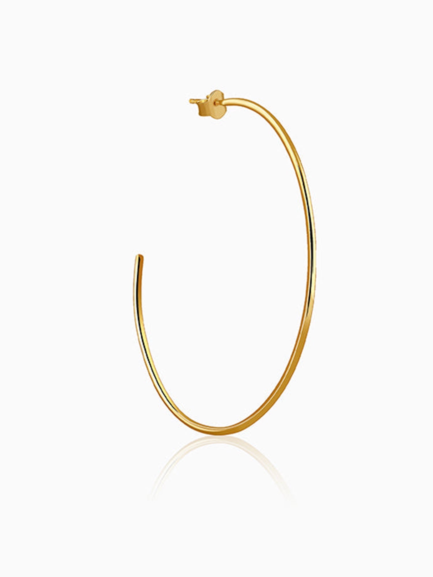 Golden Classic Large Hoop Earrings