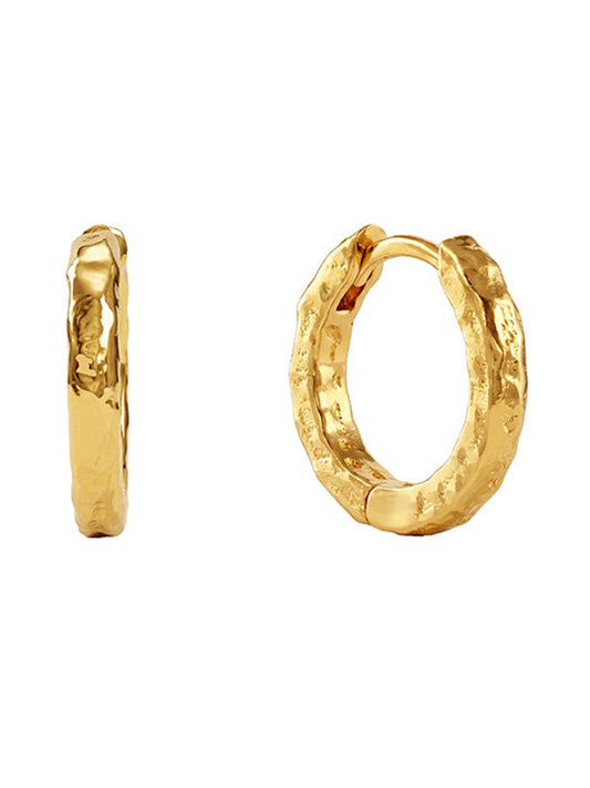 Golden Princess Hoop Earrings