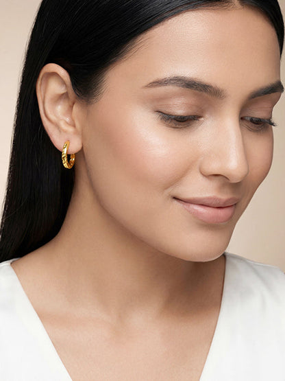 Golden Princess Hoop Earrings