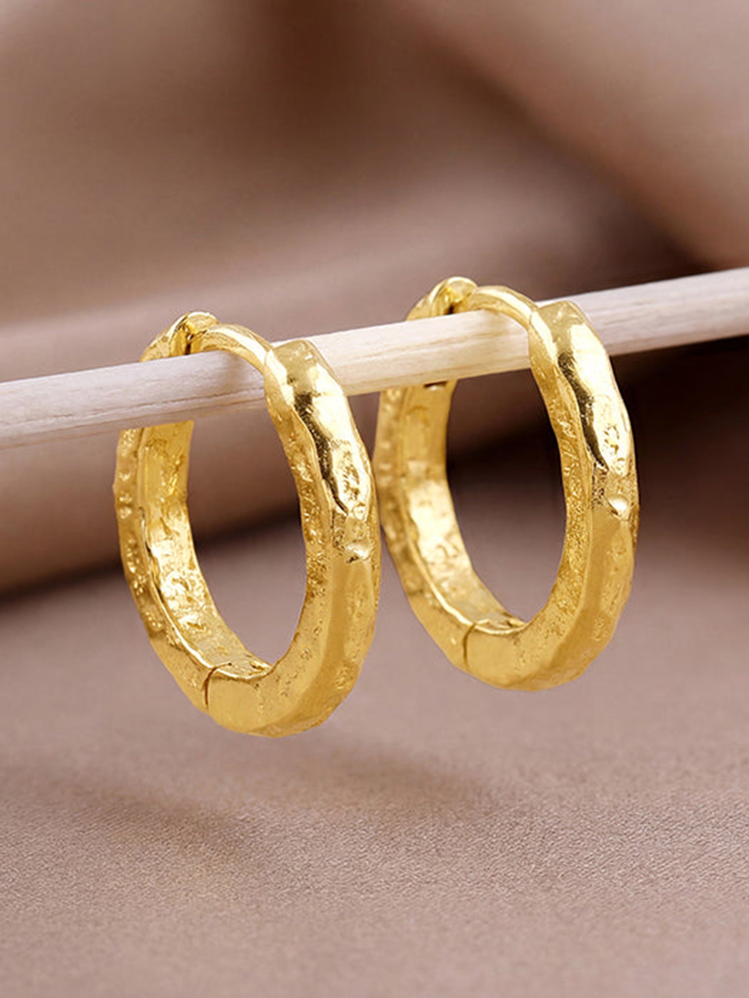 Golden Princess Hoop Earrings