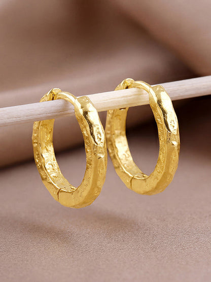 Golden Princess Hoop Earrings