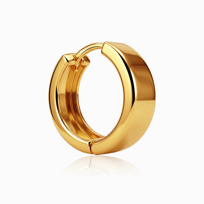 Golden Hinge Huggie Earrings