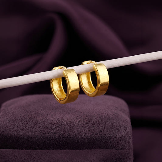 Golden Hinge Huggie Earrings