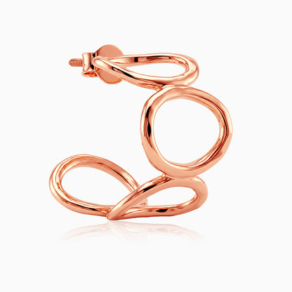 Rose Gold Loop Theory Earrings