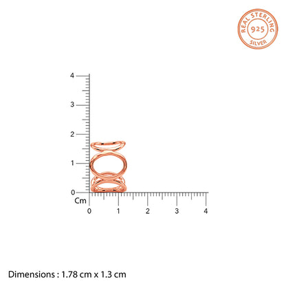 Rose Gold Loop Theory Earrings