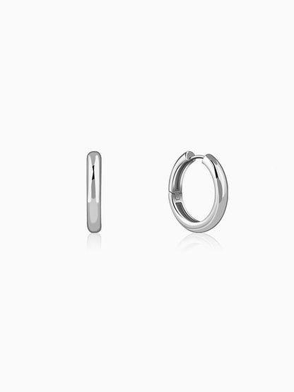 Silver Your Classic Hoop Earrings