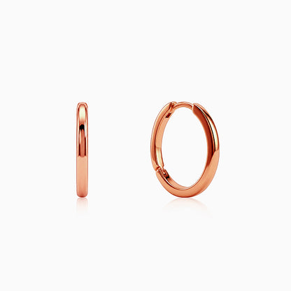 Rose Gold Shine Hoops
