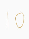 Golden Floating Hoop Earrings
