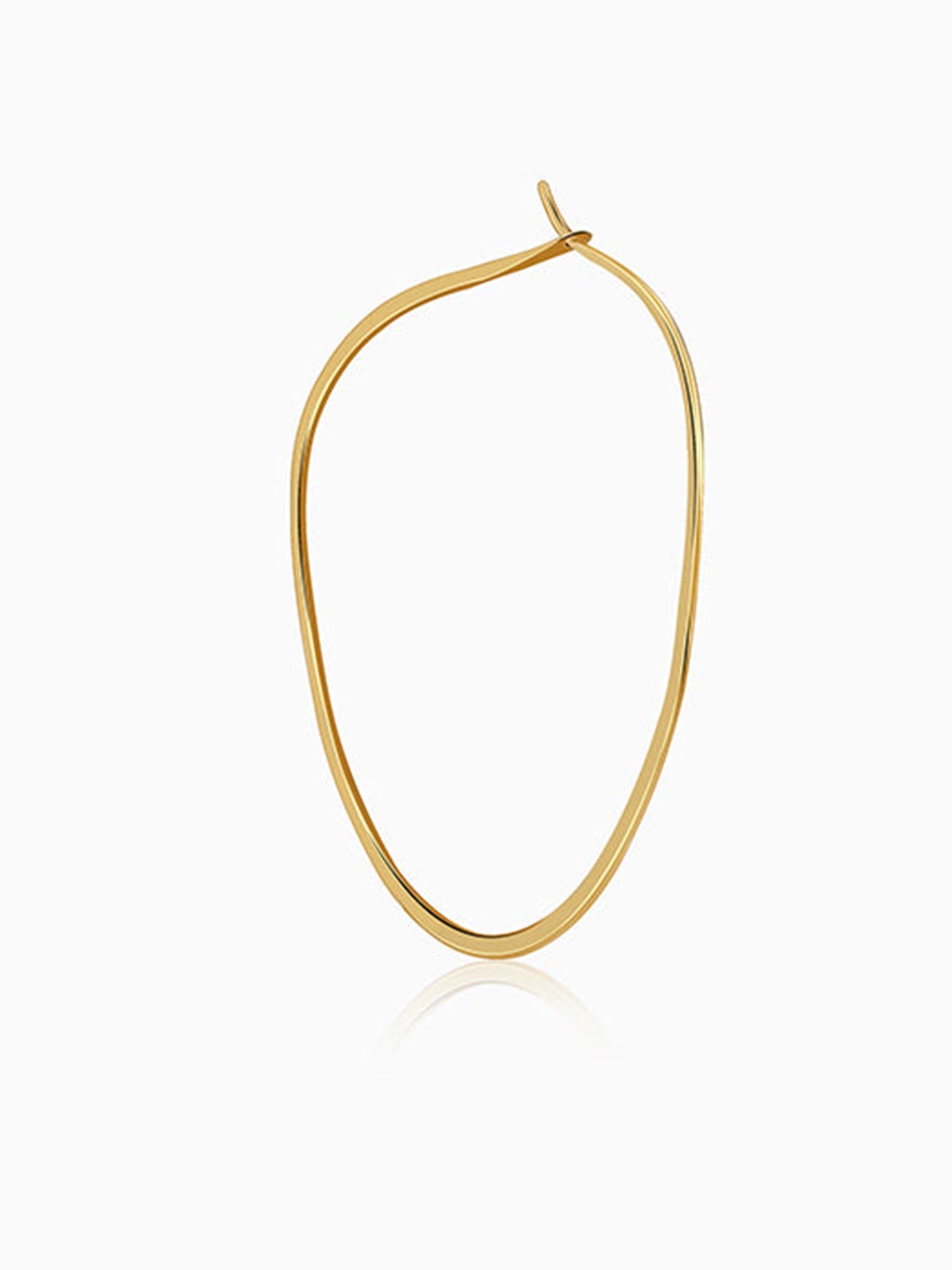 Golden Floating Hoop Earrings