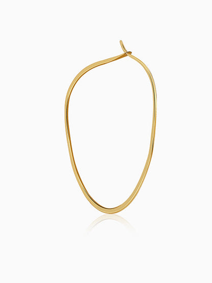 Golden Floating Hoop Earrings