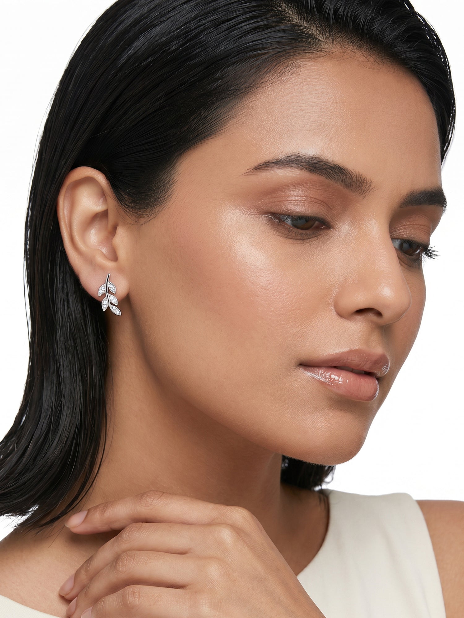 Silver Leaf Earrings