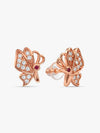 Rose Gold Butterfly Bliss Stud Earrings