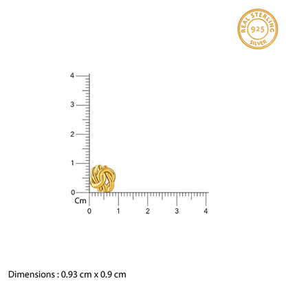 Golden Knot Stud Earrings