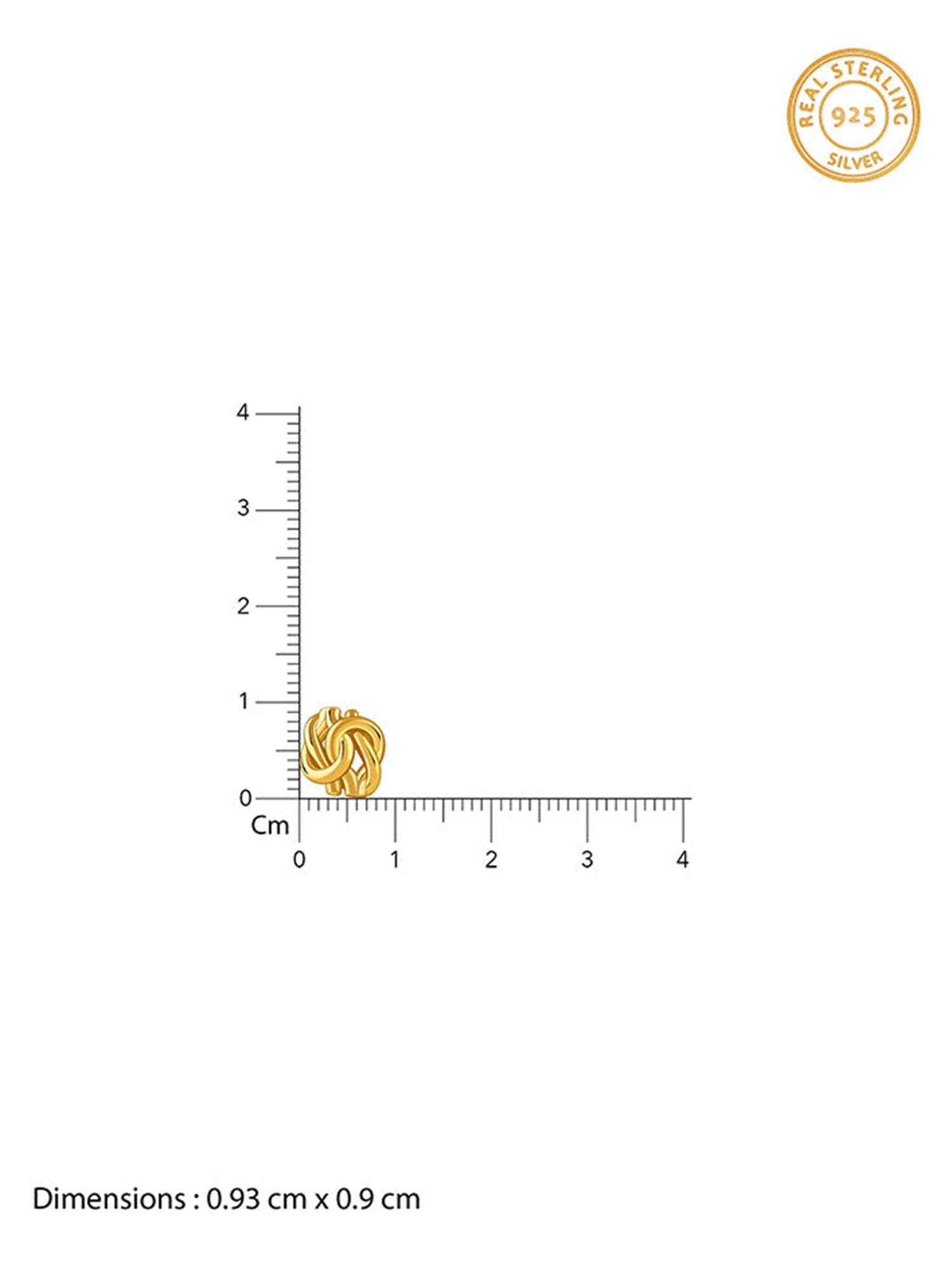 Golden Knot Stud Earrings
