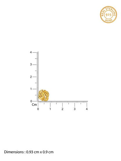 Golden Knot Stud Earrings