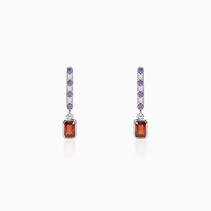 Silver Redlove Dangler Earrings