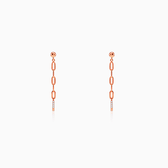 Rose Gold Edge in Blush Dangler Earrings