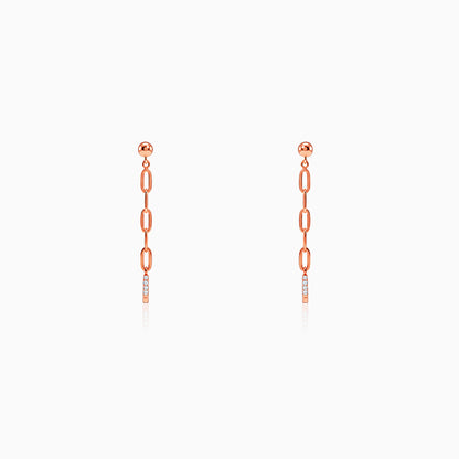 Rose Gold Edge in Blush Dangler Earrings