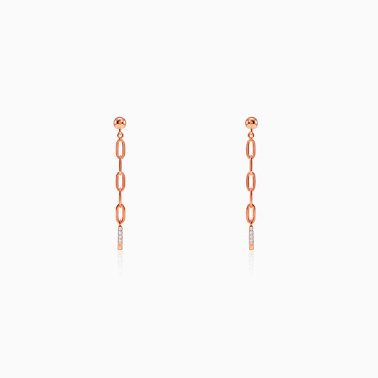 Rose Gold Edge in Blush Dangler Earrings