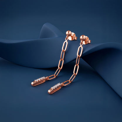 Rose Gold Edge in Blush Dangler Earrings