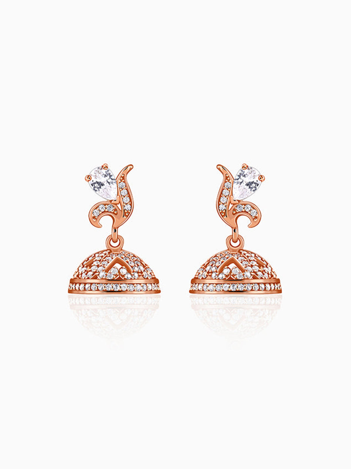 Rose Gold Madurai Jhumki