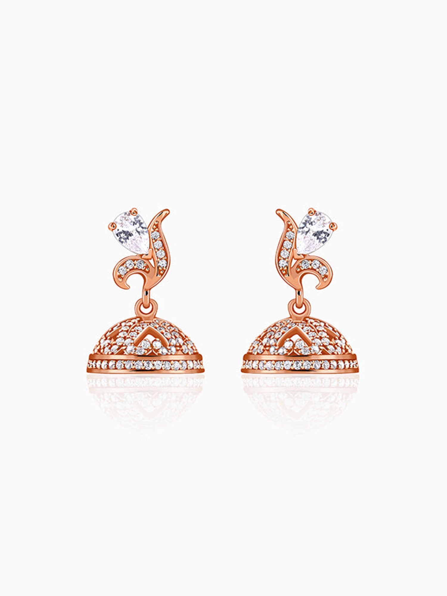 Rose Gold Madurai Jhumki